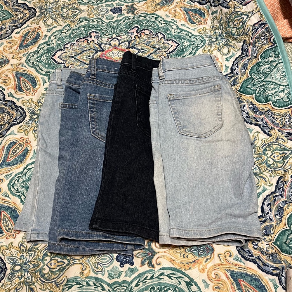 Children place slimmer shorts denim bundle size 6/7